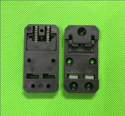 China Plastic Din Rail Mounting Holder Spring Loaded DIN35 Bracket DRC-232 35mm Width for sale