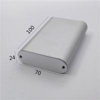 China DIY Silber und Schwarze Extrusion Aluminium Power Bank Gehäuse Breite 70*24*100mm zu verkaufen
