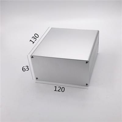 China 120*63*130mm Sandblasting Squre Aluminium Extrusion Enclosure With PCB Slot for sale