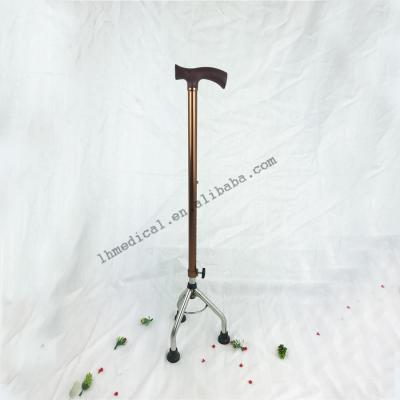 China Versatility Enterprise Adjustable Luxury Aluminum Alloy Three Legs Older Canes for sale