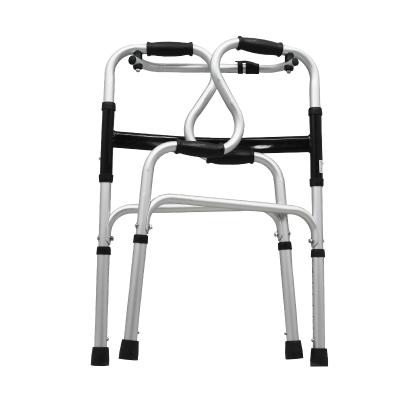 China Chinese Hot Selling Mobility Folding Frame Aluminum Stable Walker Walking Aids with Bath Seat for Disabled Adults for sale