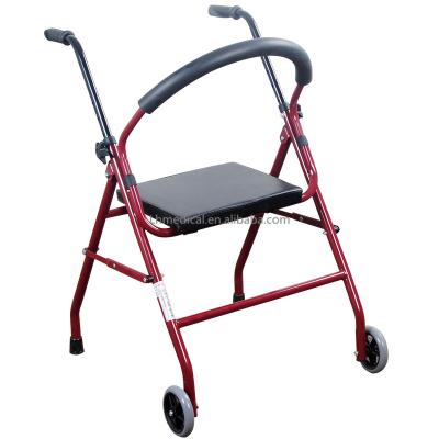 China Height Adjustable Newest Design Aluminum Elderly Walker With Wheels for sale