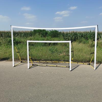 China Soccer Shaping Mini Eco - Friendly Football Rebounder Goal Knotted Sports Rebound Net for sale