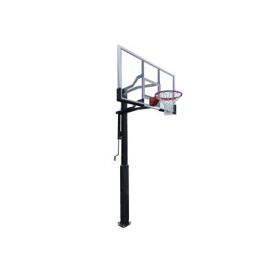 China Durable In Ground Adjustable Basketball Hoop Basketball Rack for sale