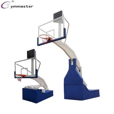 China Durable Radio Remote Control Assemble Electric Hydraulic Basketball Rack Hoop Movable for sale