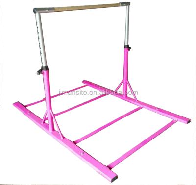 China Hot Pink Exercise Kids Bar Horizontal Good Quality For Home Exercising Uneven Bar Gymnastics From Real Manufacturer for sale