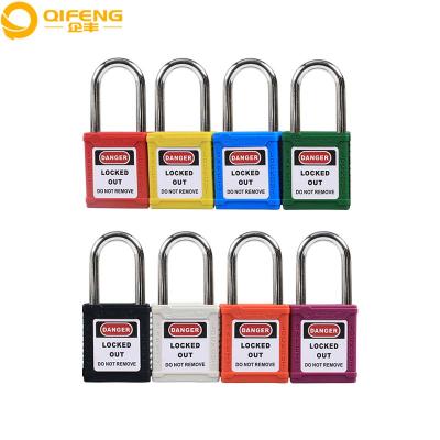 China Hot Safety Lockout 2021 CE Diameter 38mm 6mm PA Combination Security Padlock Shackle Industrial Nylon Padlock for sale