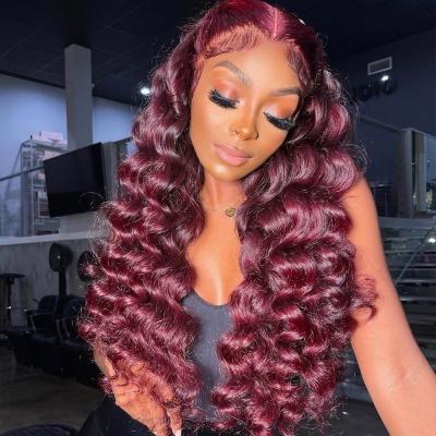 China Peruvian Deep Transparent Human Hair 13x6 HD Lace Front Wigs 180% Density Body Wave For Black Women Full Lace Hair Wigs for sale