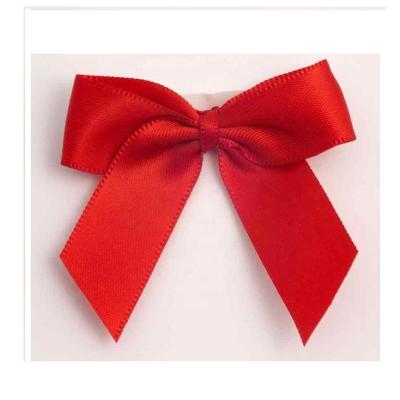 China Eco - Friendly Pre - Made Self Adhesive Satin Ribbon Bow For Gift Wrapping for sale