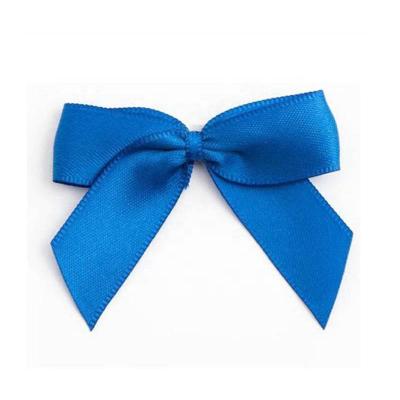 China Eco - Friendly Handmade Royal Blue Self Adhesive Satin Ribbon Hangers For Gift Box for sale