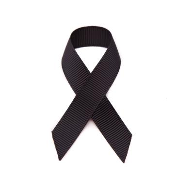 China Custom Printed Personalized Funeral Ribbon Eco - Friendly With Pin for sale