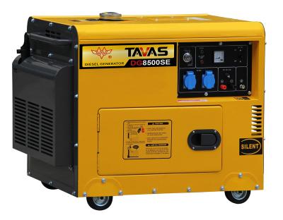 China 7.5 KW Portable Inverter Diesel Generators Single Phase Silent DG8500SE for sale