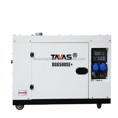 China white 7.5 kVA 110 V China best price diesel powered generator with electric engine throttle DG8500SE for sale