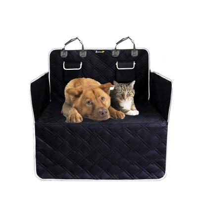 China Removable Stock Cover Outdoor Washable Easy To Clean Oxford Cloth Pet Trunk Mat Dog Car Seat Cover Cargo Liner Mat for sale