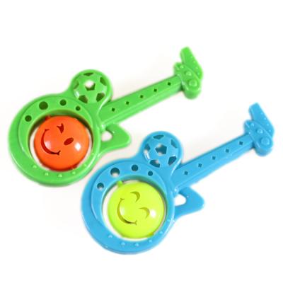 China PP Plastic Hot Sales Popular Educational Cartoon Model Mini Guitar Toy Whistle Musical Toy For Toddler Children for sale