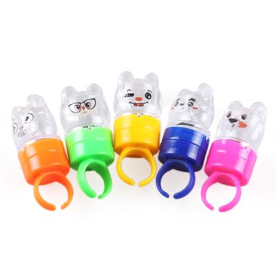 China New Design PP Plastic Creative Cartoon LED Light Flash Ring Toy For Christmas Kid Children for sale