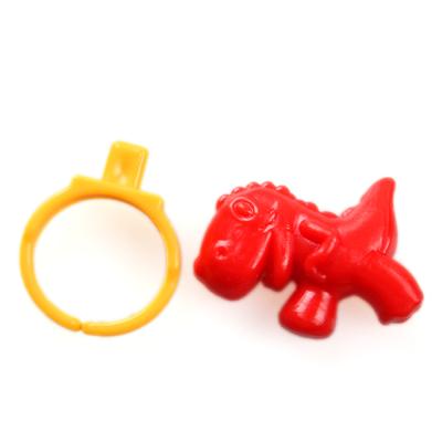 China Toy Wholesale Funny Cheap Mini Plastic Dinosaur Animals Ring Toy In Surprise Egg For Kids for sale