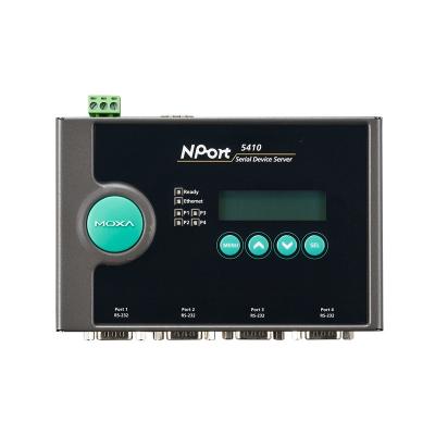 중국 산업 자동화 솔루션 MOXA NPort 5410 4-포트 RS-232 일련 장치 서버 NIB 판매용