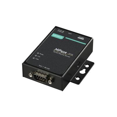 China Oorspronkelijke Moxa NPort 5110 1-poort RS-232 Device Server met standaardprocessor Type 340 g Te koop