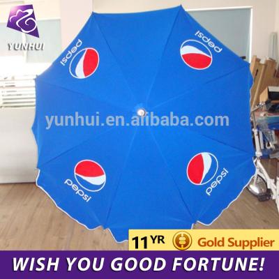 China Furniture Cola Advertising Beach Umbrella Outdoor Promotional Beach Umbrellas for sale