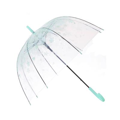 China Waterproof Traditional Smart Collapsible Advertising Color Transparent Folding Umbrella for sale