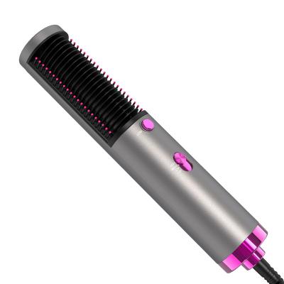 China High Quality Cordless Magic Hair Curler Automatic Automatic Curling Iron 2 in 1 Brush Custom Multifunctional Hot Airbrush Straightener Hair Dryer Logo Electric Hair Brush for sale