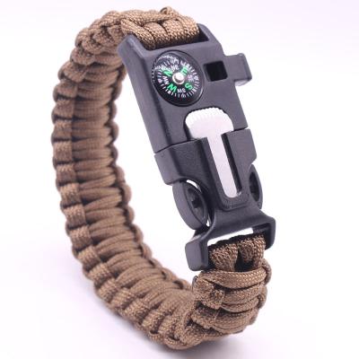 China Custom wholesale logo tactical outdoor camping Maideng survival kit multifunctional survival bracelet for sale