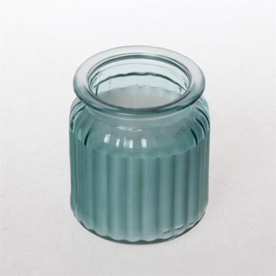 China Eco - Friendly 8.5oz Glass Candle Jar With Metal Lid For Candle Making for sale