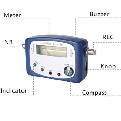 China ABS Plastic Analog Digital Satellite Finder Meter DVB-S2 Satellite Finder Meter SF-9506A for sale