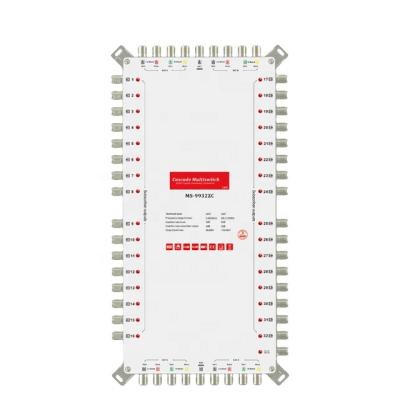 China Low insertion loss 9 in 32 output multiswitch cascade multiswitch diseqc 2.0 C ku band satellite multiswitch for sale