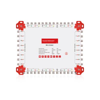 China MS-1716LC Low Insertion Loss Multiswitch 16 SAT AND 1 ANT Connect Cascade Satellite Multiswitch for sale