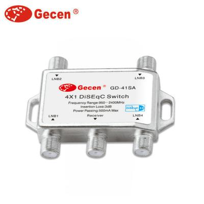 China 4 IN 1 GECEN DISEQC HOT SALE GD-41SA SWITCH WITH GOOD PRICE GD-41SA for sale