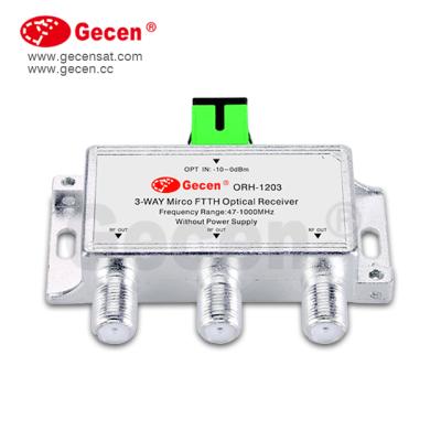 China Three Way FTTH Mini FTTH CATV RF Receiver Fiber Optic Node for sale