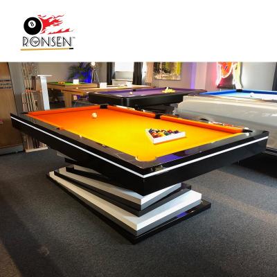 China Real 100% Leather 2022 America Style Premium Family Room 7ft 8ft 9ft Luxury Custom Made Billiard Tables for sale