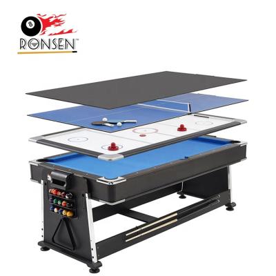 China Pool + Air Hockey + Table Tennis + Dining/ofice 2022 Super Popular Multi Functions 4 in 1 Indoor Game Table for sale