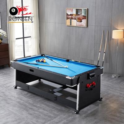 China Pool + Air Hockey + Ping Pong + Diner/ofice 7ft Size 4 in 1 Pool Multi Game Billiards and Air Hockey Table for Sale for sale