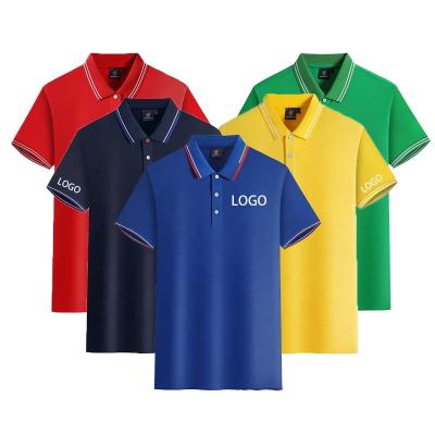 China Anti-wrinkle OEM logo 100% cotton polyester man high quality custom work printing camisas uniform men's golf polo shirt with embroidery for sale