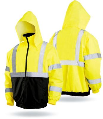 China Water Proof Custom Force Police Traffic Construction Hi Work Winter Waterproof Reflector High Visibility Safety Reflective Jackets for sale