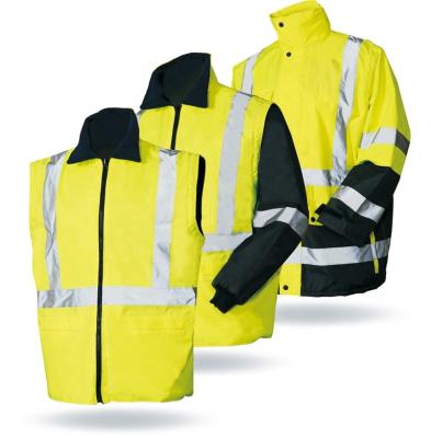 China High Quality Mens Water Proof Visibility Tops Waterproof Hi Strength Safety Reflective Jacket for sale