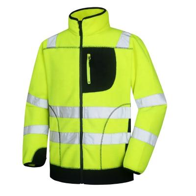 China High Quality Warm Hi Visibility Safety Water Proof Fleece Jacket Reflective Custom for sale