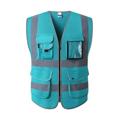 China High Visibility Water Proof Warning Custom Pocket Hivis Safety Vest Led Reflective Vest for sale