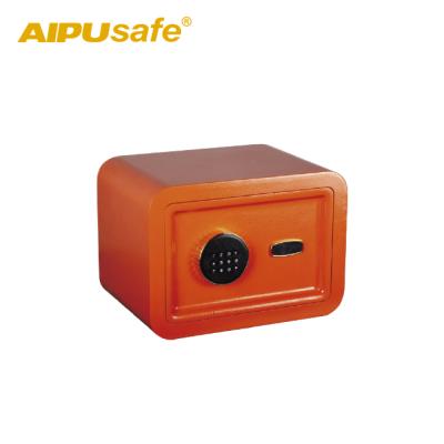 China Solid Steel Colorful Electronic Personal Safe Box CS-E253525 / AIPU Mini Safe Box /Home and Office Safe for sale