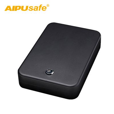 China AIPU gun safe/mini gun box/key lock and portable gun safe box KS235 40*160*235 mm for sale