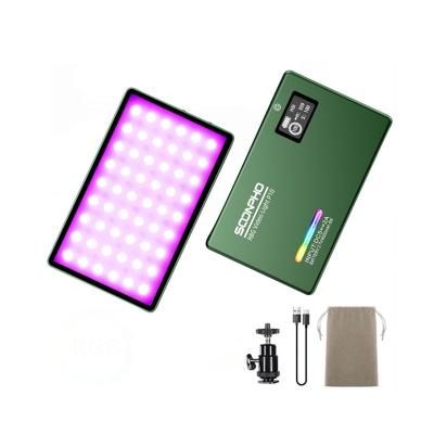 China soonpho RGB LED Camera Light Output Video Light Kit Dimmable 2500K-8500K Bicolor Full Color Panel Light CRI 95+ P10 for sale