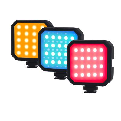 China Mini RGB Video Light Lighting For Photography 2000mAh RGB LED Video Camera Light Vlog Live Fill Light 64LED for sale