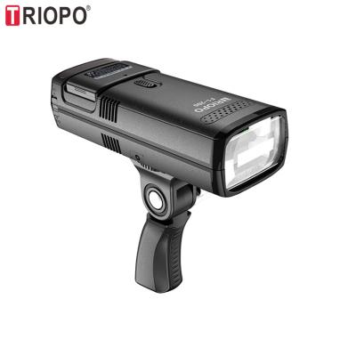 China TRIOPO F1-200 Wireless Remote Control 2.4G TTL HSS 1/8000s Flashlight Dual Outdoor Pocket Head 200Ws with Lithium Battery Flashlight Flash for sale