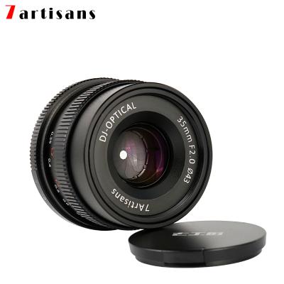 China 7artisans 35mm All Single Series Prime f2.0 Lens For Sony E-mount Cameras A7 A7II A7R A7RII A7S A6500 X-A10 X-A2 X-A3 35mm f2.0 for sale