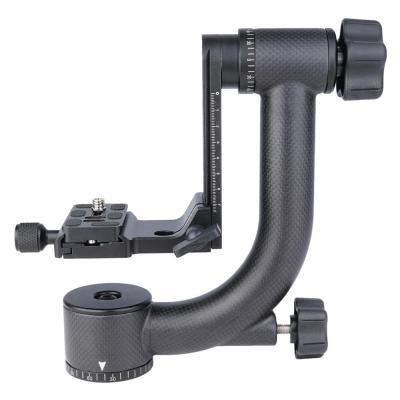 China Panoramic Carbon Fiber 360 Gimbal Tripod Head with 1/4