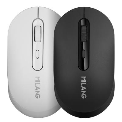 China Cheapest Milang Q520 Office Laptop Gaming Desktop Computer Mouse USB 2.4GHz Business Wireless Mouse for sale