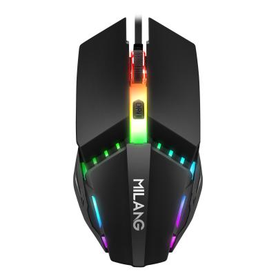 China High Quality Gaming White Label RGB Ergonomic Gaming Mouse For Computers for sale